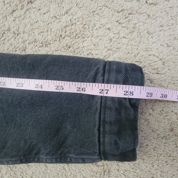 GAP Denim Trucker Jacket Mens/Unisex L Sherpa Lined Vtg Style Winter Coat Black - Picture 7 of 10